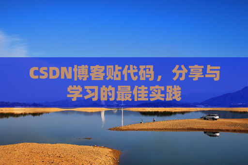 CSDN博客贴代码，分享与学习的最佳实践